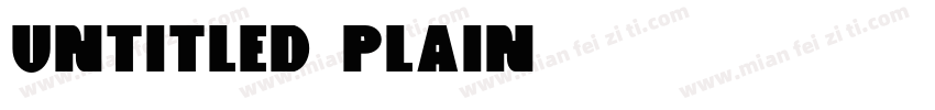 Untitled Plain字体转换